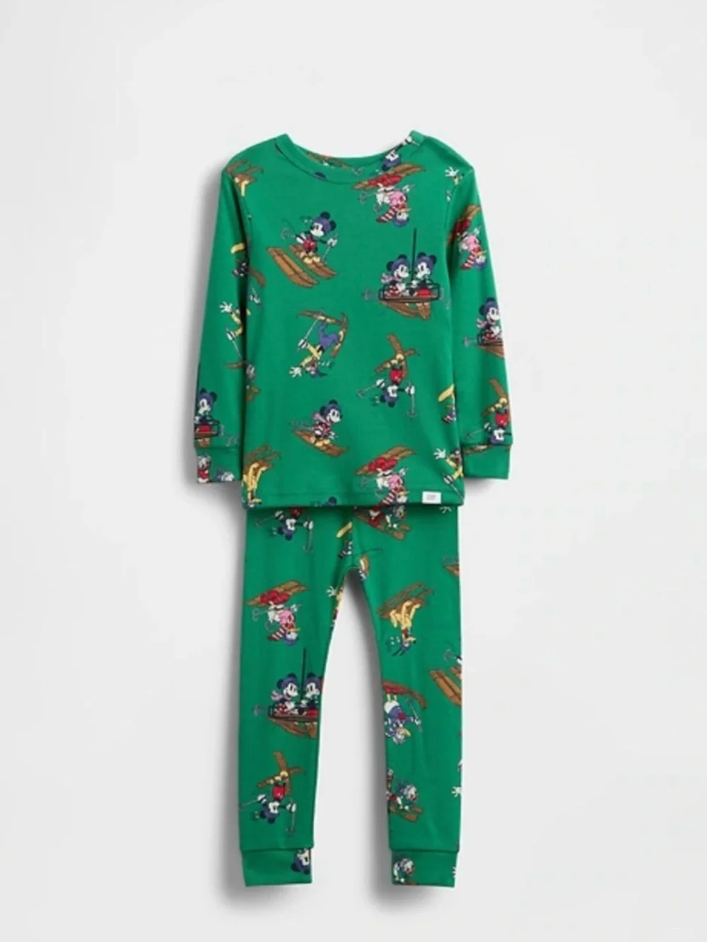 GAP Green Mickey & Friends Ski Pajama Set
